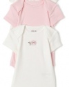 Little Me Rose 3 Pack Bodysuit, Pink Multi