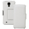 GreatShield VANTAGE Series Case for Samsung Galaxy S4 IV Leather Wallet Cover with Stand + Sleep / Wake Function (White)