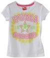 Puma - Kids Girls 2-6X Little Puma Sports Tee, White, 5