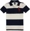 Ralph Lauren Toddler Boys's Big Pony Striped Polo (6, Cream Multi)