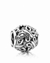 This intricate design in sterling silver evokes a beautiful field filled with graceful butterflies. Charm by PANDORA.