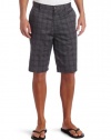 Volcom Men's Frickin Plaid Chino Short, Charcoal Heather, 31