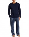 Joseph Abboud Men's Gift Set Henley Top With Flannel Pant