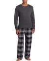 Dockers Men's Gift Set Waffle Crew With Flannel Pant