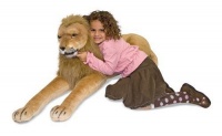 Made Of Premium Quality Plush Over A Flexible Wire Frame - Melissa & Doug Huggable Plush Stuffed Lion