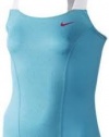 NIKE Girls' OZ Dri-Fit Open Tennis Tank Top Aqua-Medium