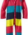 Splendid Littles Baby-girls Infant Colorblock Rugby Romper, Dublin, 12-18 Months