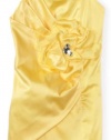 Ruby Rox Kids Girls 7-16 Rosette Shear Dress, Yellow, 10