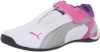 Puma Future Cat M2 V Kids Fashion Sneaker (Toddler/Little Kid/Big Kid),White/Puma Silver/Hot Pink,11 M US Little Kid