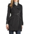 Andrew Marc New York Caliber Dark Grey Charcoal Belted Wool Coat Jacket (14)