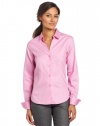 Jones New York Women's Long Sleeve Easy Care Shirt, New Pink, 12