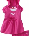 PUMA - Kids Baby Girl's Dress and Diaper Set, Pink, 24 Months