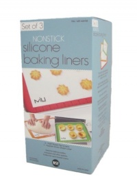 Silicone Baking Liners 3-Pack: Colors Vary