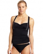 Speedo Women's Cross Back Tankini Swimsuit Top