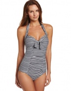 Seafolly Women's Pin Up Halter Maillot One Piece Swimsuit