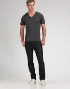 A super-soft, melange knit in silk and cotton. Silk/cotton; dry clean Imported