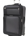 Ricardo Beverly Hills Venice Lite Luggage 25-Inch Expandable Upright, Charcoal/Midnight Black