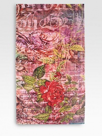 So richly colored and meticulously detailed, this plush beach towel has the look of a tapestry you'd hang on your wall.Pre-washed and pre-shrunkThick terryCotton70L X 40WMachine washMade in USA