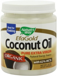 Nature's Way EfaGold. Organic, Pure Extra Virgin Coconut Oil, 32-Ounce Jar