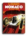 Monaco 30x40 Limited-Edition Artistic Planked Wood Sign by Kate Ward