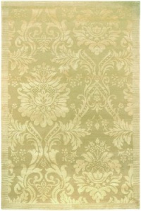 Couristan 8064/0264 Impressions Antique Damask Gold/Ivory Rug, 4-Feet by 6-Feet