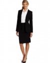 DKNYC Women's 2 Button Blazer, Black, 4