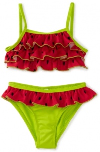 Pink Platinum Baby-Girls Infant Watermelon 2 Piece Swimsuit, Red, 12 Months