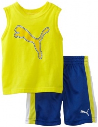 Puma - Kids Baby-Boys Infant Puma Cat Muscle Set, Yellow, 24