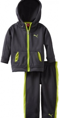 Puma - Kids Baby-boys Infant Pieced Fleece Set, Gray, 18 Months