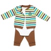 Baby Starters Baby-boys Newborn Sock Monkey Take Me Home Set, Tan, 3-6 Months