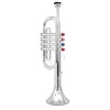 Silver Plastic Toy Trumpet 16.5 by Bontempi