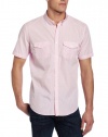 Calvin Klein Sportswear Men's Slim Short Sleeve Yarn Dye Small Check Poplin