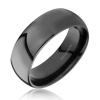 Bling Jewelry Black Tungsten Mens Wedding Band Ring 8mm