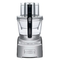 The next generation of kitchen prep, this innovative 12-cup food processor provides home chefs with two food processors in one for professional-level performance. A 4-cup work bowl nests inside the 12-cup bowl, while the adjustable 6-position slicing disc and reversible shredding disc handle an array of prep tasks. Die-cast construction for stable operation. Model FP12DC. Manufacturer's full 10-year motor warranty and limited 3-year warranty.