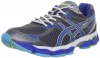 ASICS Women's GEL-Cumulus 14 Running Shoe,Storm/Brilliant Blue/Aqua,9.5 M US