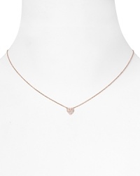 Sweeten up your neckline with this delicate 18-karat rose gold necklace from Crislu, accented by hand cut cubic zirconia stones. It's an effortlessly chic way to wear your heart on your sleeve.