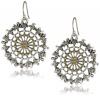 Lucky Brand Two-Tone Openwork Drop Earrings