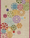 Momeni Falling Flowers Rug, Ivory, 2' x 3'