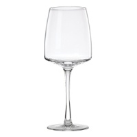 A glass of white wine is a great way to relax at the end of a hectic day. Simple shapes with clean lines distinguish this versatile line of glass stemware.