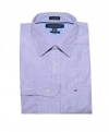 Tommy Hilfiger Men Custom Fit Long Sleeve Plaid Logo Shirt