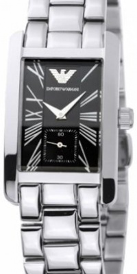 Women's Classic Stainless Steel Watch in Black Dial