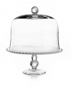 Martha Stewart Collection Serveware, Minted Glass Cake Stand with Dome