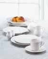 A unique geometric shape and clean, embossed design give this fine china tea saucer from Mikasa's Antique White dinnerware and dishes collection a modern sensibility. Microwave, dishwasher and oven safe. Perfect for everyday use.