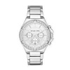 Michael Kors Women's Stainless Steel Quartz Chronograph Crystal Silver Tone Dial MK5513