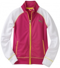 Puma - Kids Girls 7-16 Big Mesh Track Jacket, Pink, Small