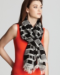 Calling a spade a spade, this kate spade new york wool scarf is striking graphically in a witty, signature print.