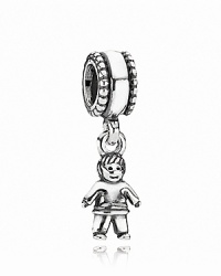 This sweet little boy charm adds instant movement to your PANDORA bracelet.