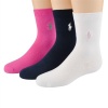 Ralph Lauren Kid's Cotton Crew Socks/3 Pairs