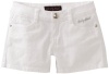 Baby Phat - Kids Girls 7-16 Twill Short, White, 12