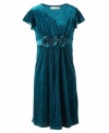 A glittery creation for party-ready perfection. She'll feel like the belle of the ball in her Speechless velvet dress.